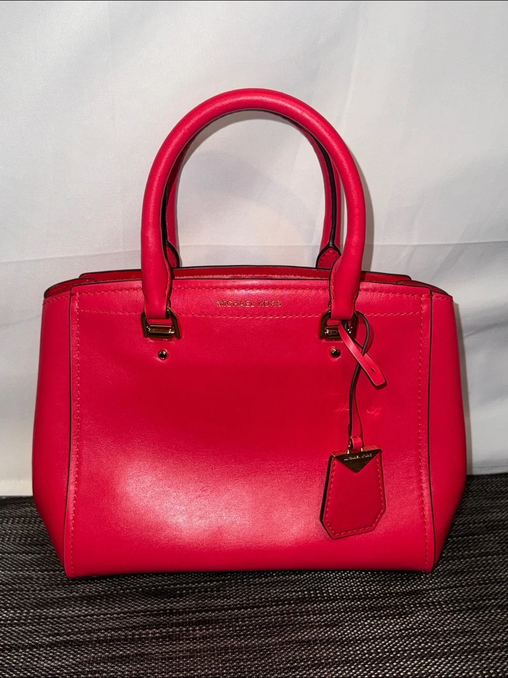 Michael Kors Benning Medium Leather Satchel